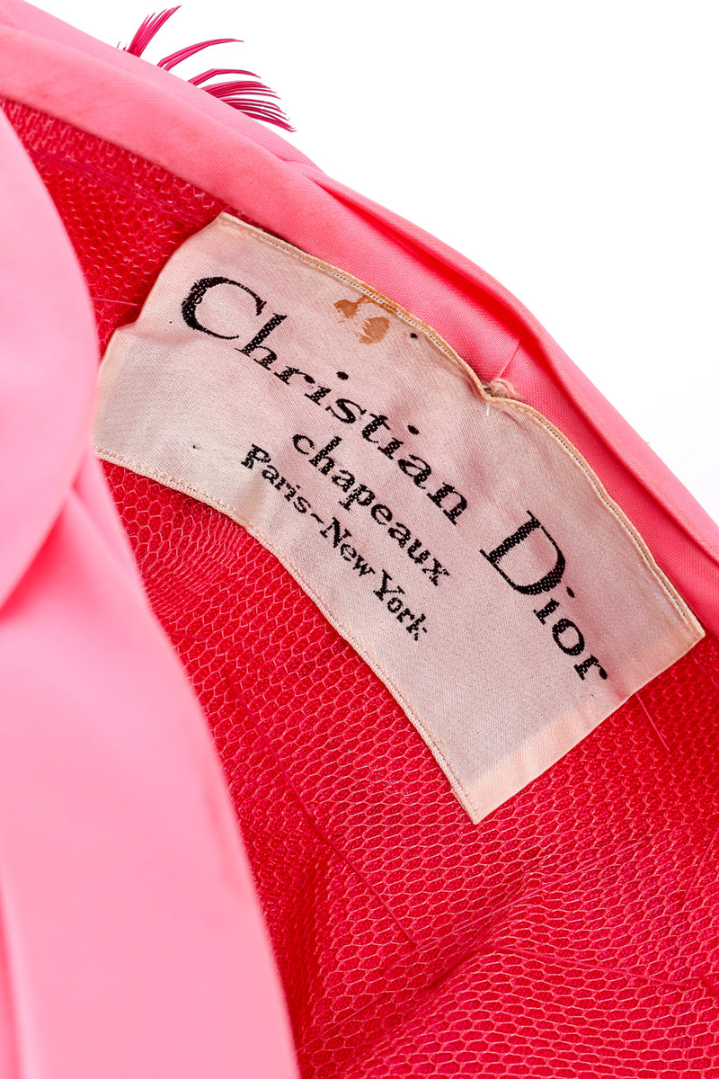 Vintage Christian Dior Feather Turban – Recess