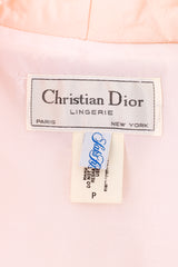 Christian Dior Quilted Satin Robe label @RECESS LA