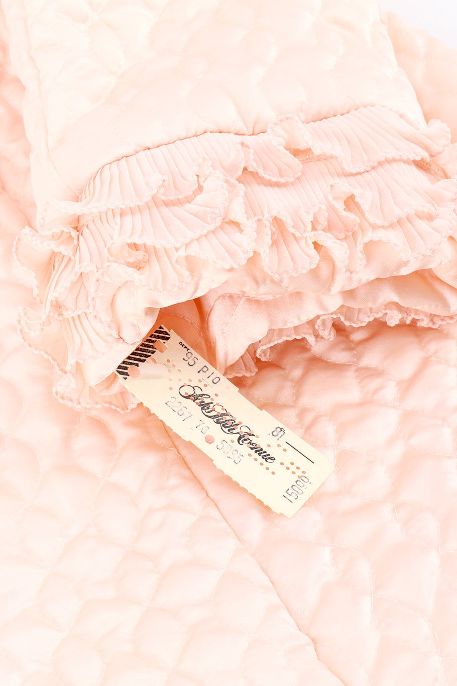 Christian Dior Quilted Satin Robe cuff & label @RECESS LA