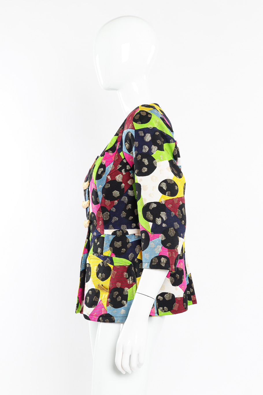 Peplum jacket by Christian LaCroix on mannequin side @recessla