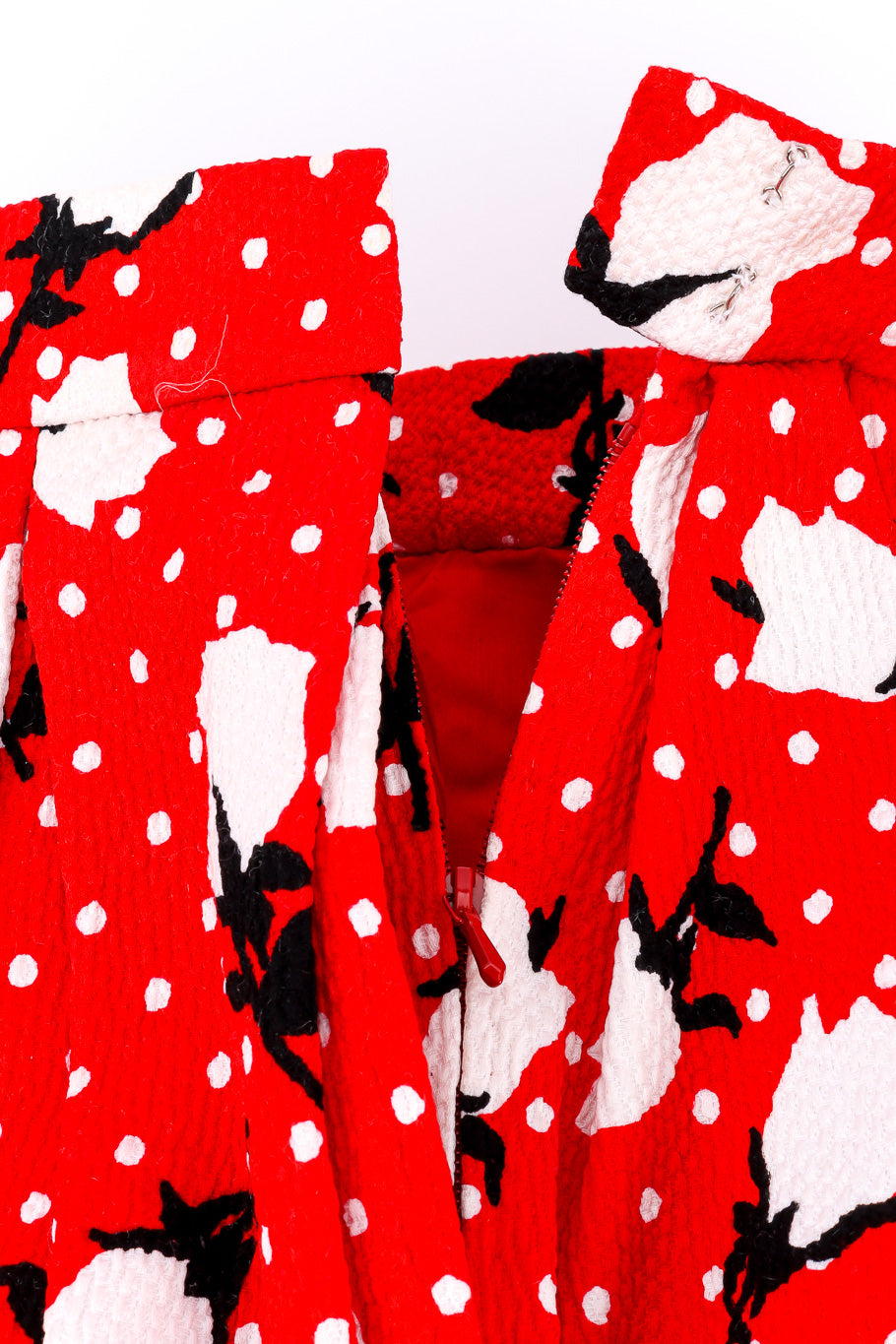 Floral dot full skirt by Christian La Croix flat lay zipper and hook  @recessla