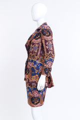 Vintage Christian Lacroix Floral Baroque Jacket & Skirt Set side on mannequin @recess la