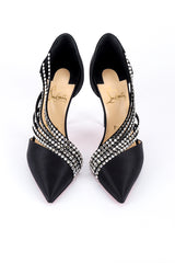 Christian Louboutin Crystal Strass Satin Pumps front @recess la