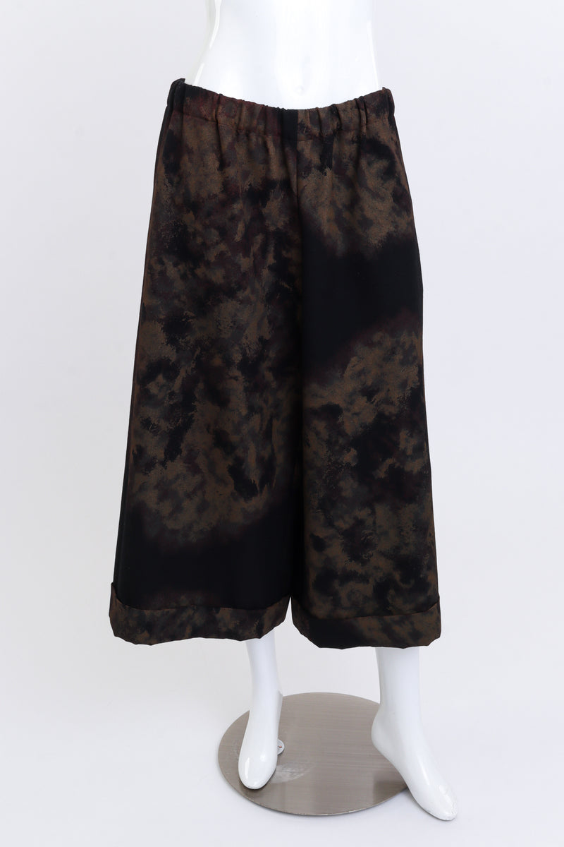 Comme des Garcons Painted Wool Culottes front on mannequin @recess la