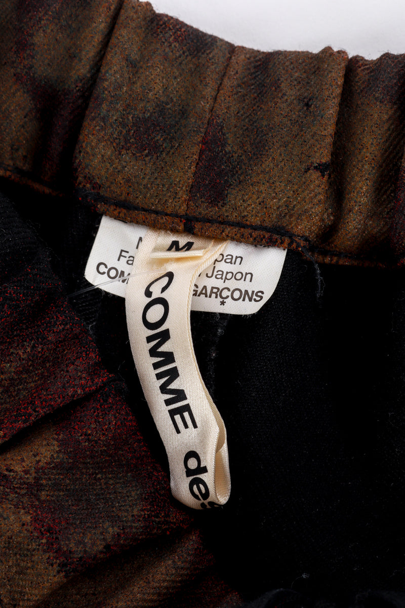 Comme des Garcons Painted Wool Culottes label @recess la