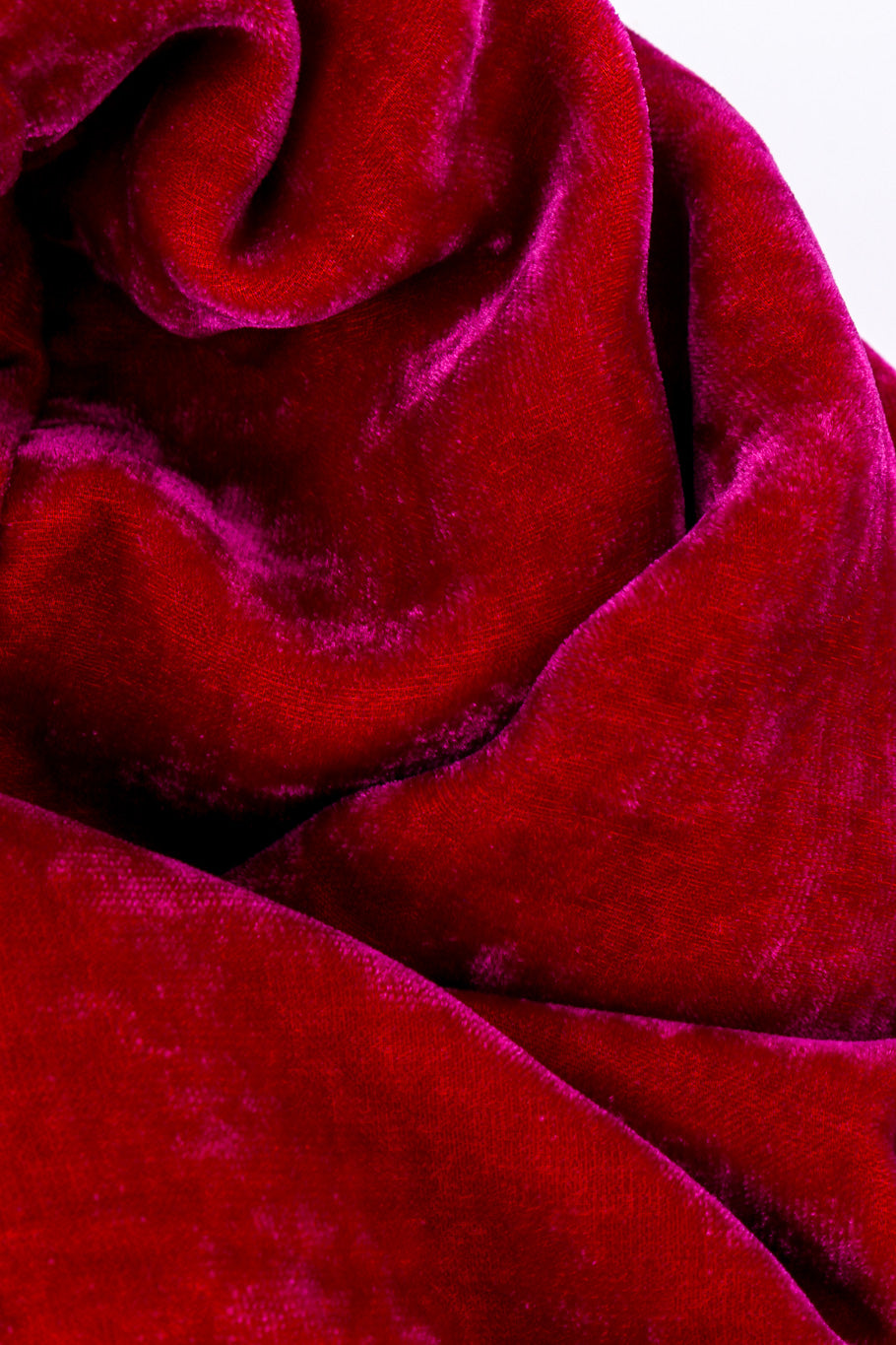 Comme des Garcons Velvet Wrap Top signature fabric closeup @recessla