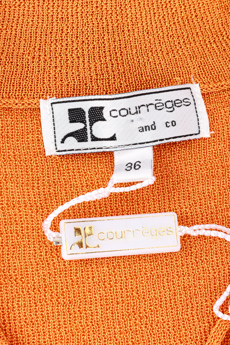 Courréges Lace Up Knit Polo Top label @recess la