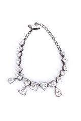 Vintage Oscar de la Renta Geo Nugget Crystal Collar Necklace @RECESS LA