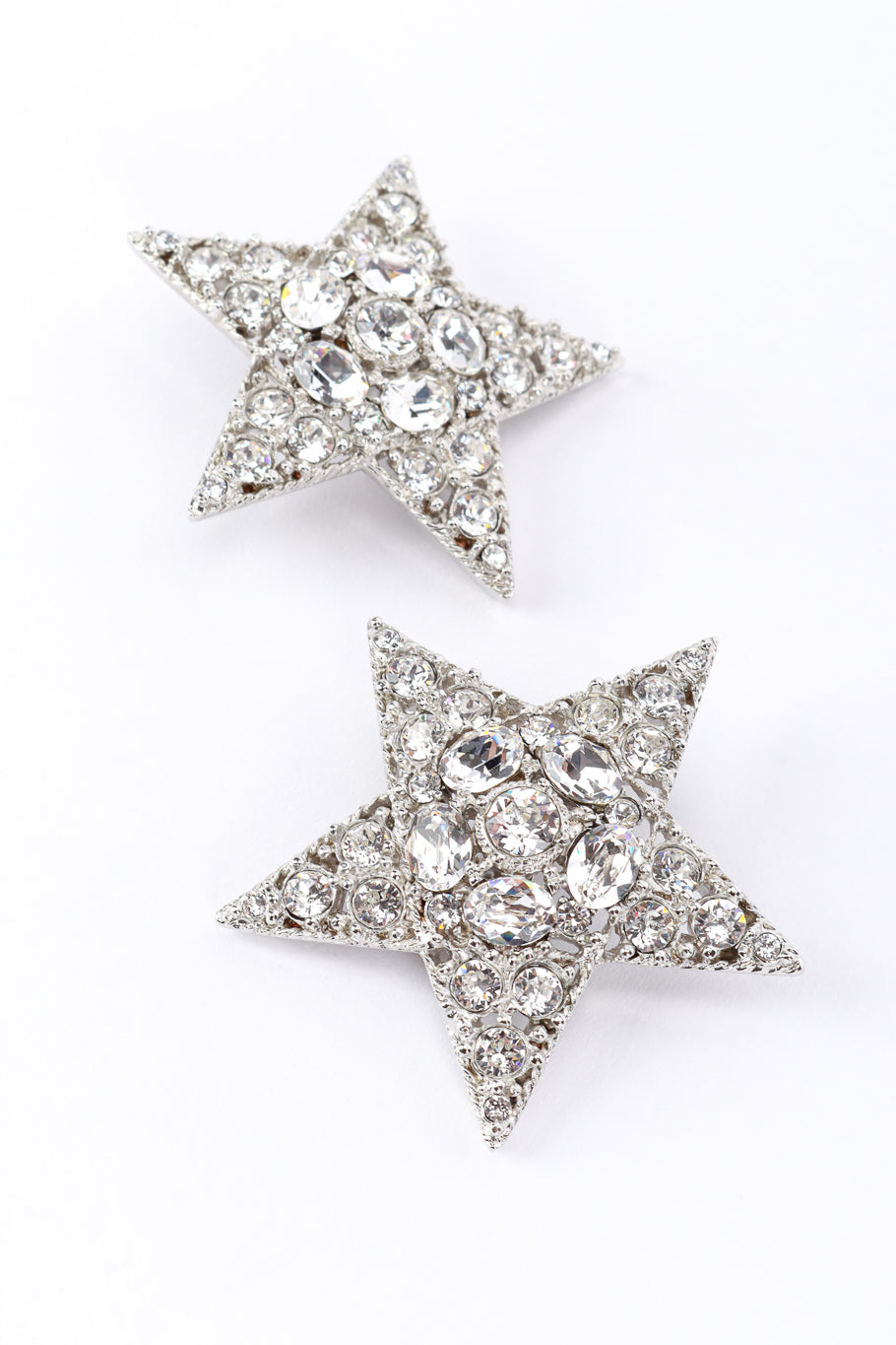 Vintage Oscar de la Renta Shining Star Earrings detail @RECESS LA