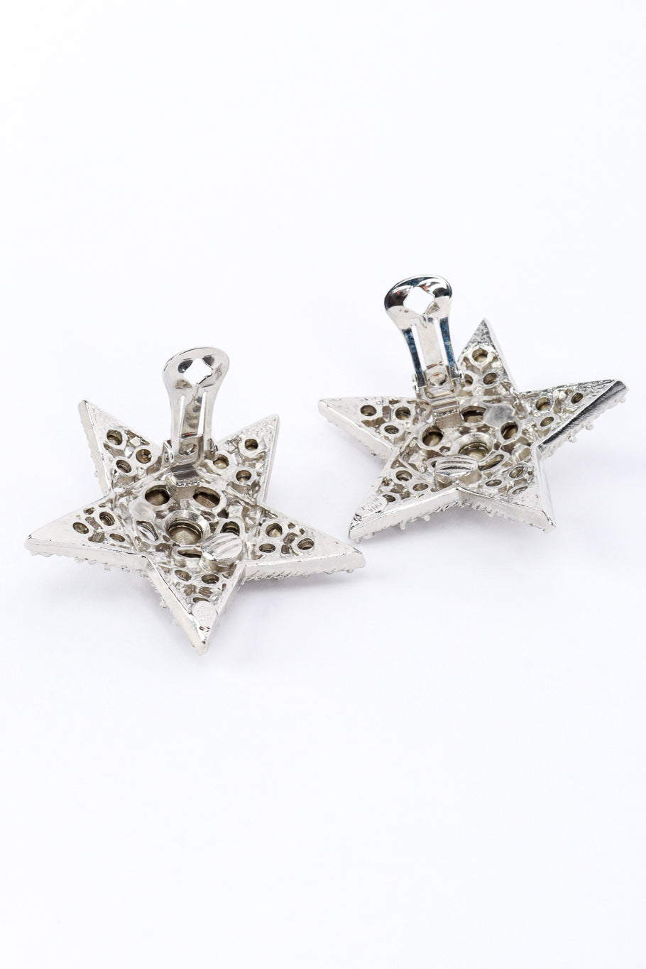 Vintage Oscar de la Renta Shining Star Earrings backs @RECESS LA