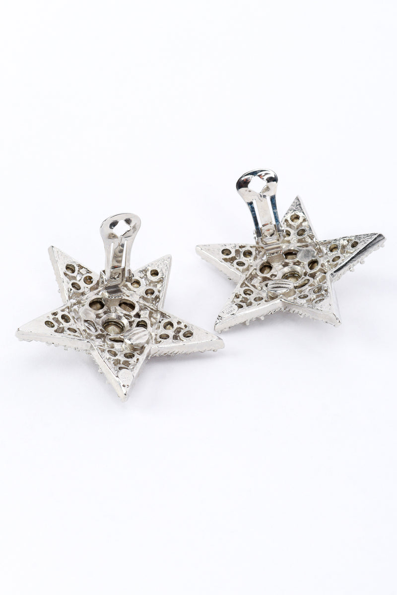 Vintage Oscar de la Renta Shining Star Earrings backs @RECESS LA