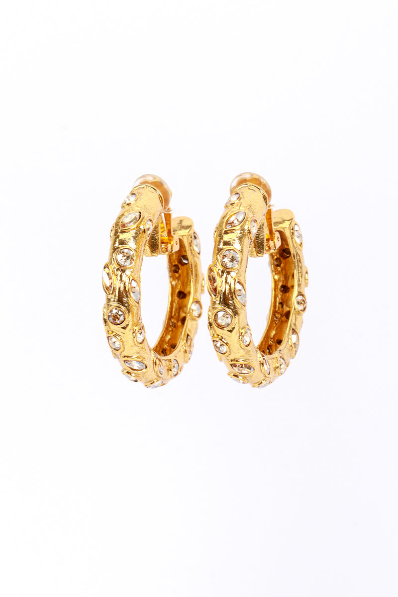 Vintage Oscar de la Renta Jeweled Hoop Earrings @RECESS LA