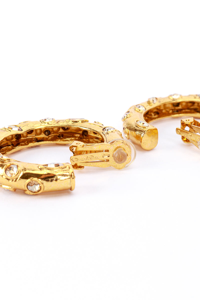 Vintage Oscar de la Renta Jeweled Hoop Earrings make @RECESS LA