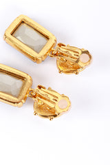 Vintage Oscar de la Renta Pearl & Crystal Drop Earrings make @RECESS LA