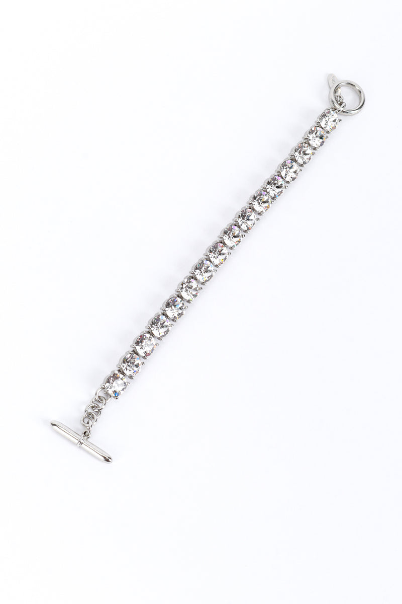 Vintage Oscar de la Renta Crystal Link Bracelet flat @RECESS LA