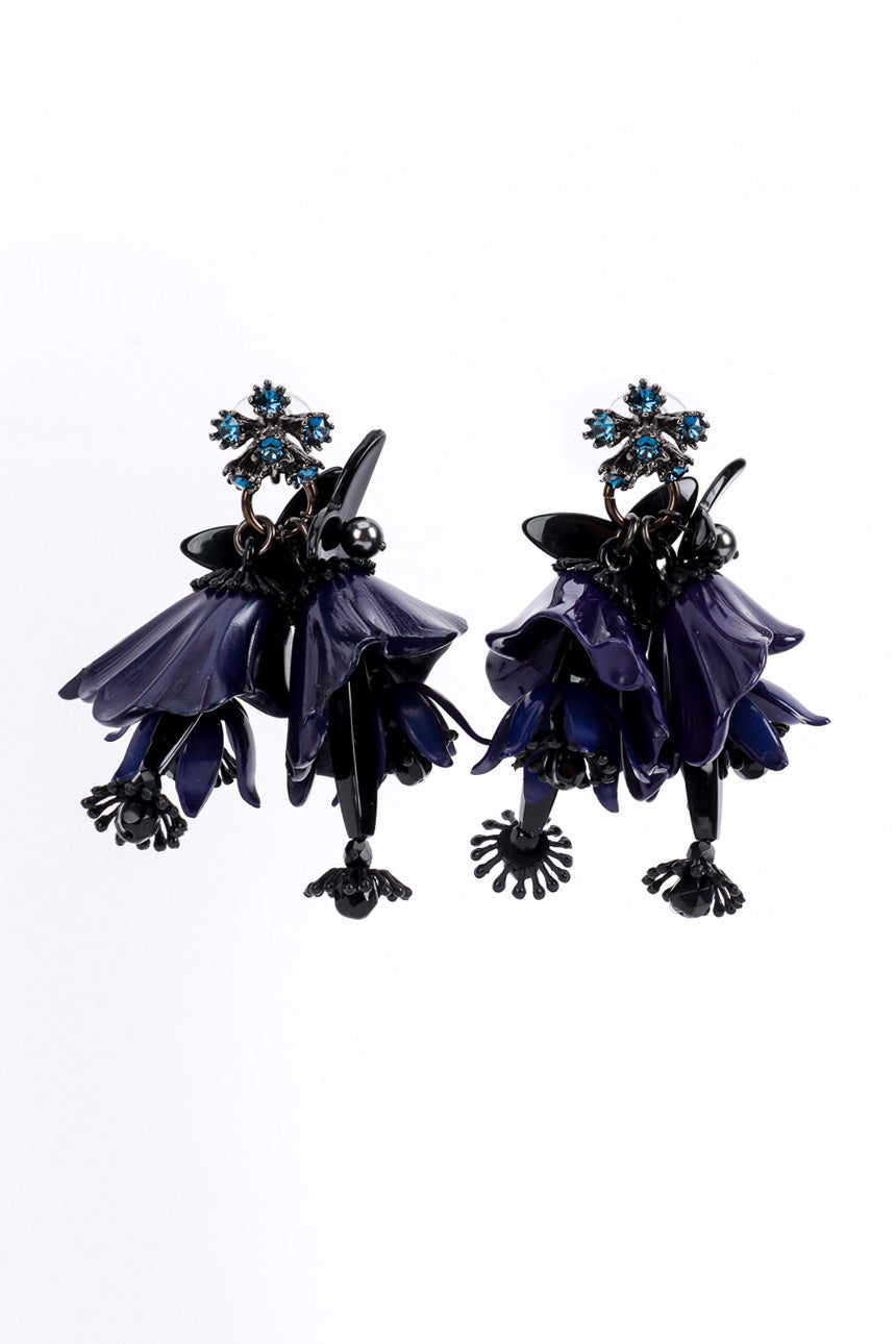 Vintage Oscar de la Renta Hibiscus Cluster Earrings @RECESS LA