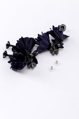 Vintage Oscar de la Renta Hibiscus Cluster Earrings backs @RECESS LA