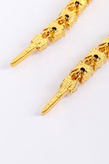 Vintage Oscar de la Renta Peach Crystal Spike Drop Earrings make @RECESS LA