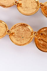 Vintage Oscar de la Renta Good Luck Button Drop Earrings mark @RECESS LA