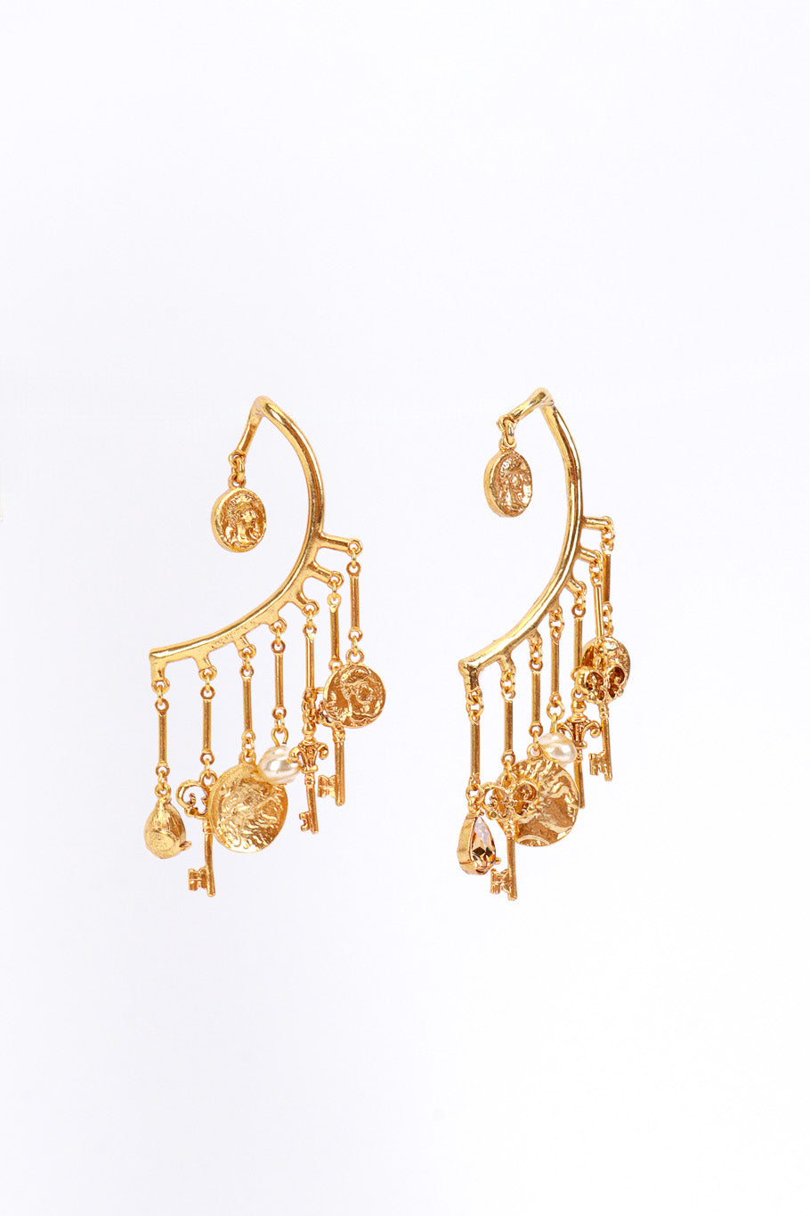 Vintage Oscar de la Renta Roman Charms Ear Cuffs @RECESS LA