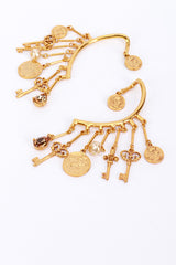 Vintage Oscar de la Renta Roman Charms Ear Cuffs flat @RECESS LA