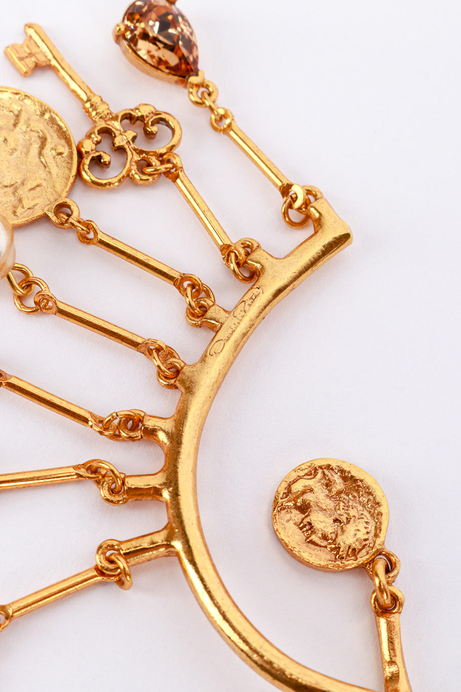 Vintage Oscar de la Renta Roman Charms Ear Cuffs make @RECESS LA