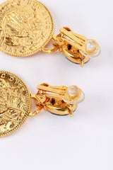 Vintage Oscar de la Renta Cardinal Richelieu Coin Drop Earring make @RECESS LA