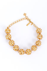 Vintage Oscar de la Renta Atomic Ball Collar Necklace front @recess la