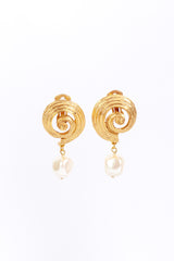 Vintage Oscar de la Renta La Mer Baroque Shell Earrings @RECESS LA