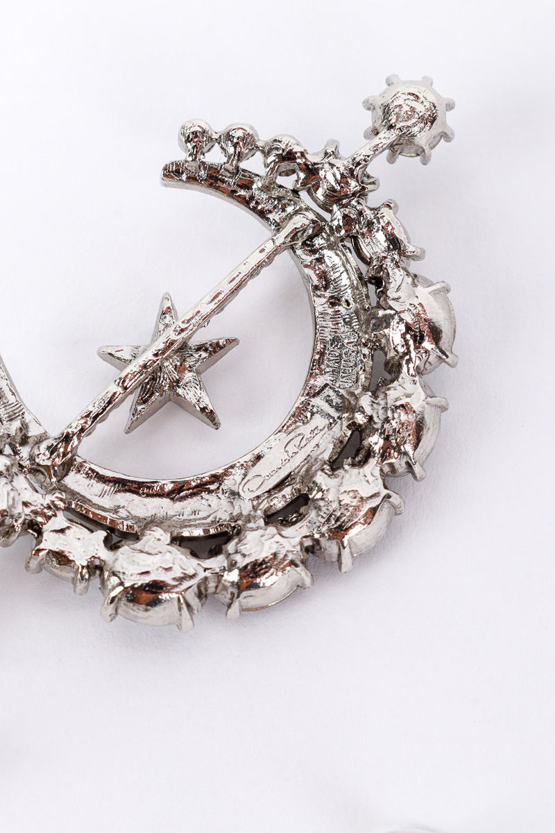 Vintage Oscar de la Renta Moon & Star  Rhinestone Earrings make @RECESS LA