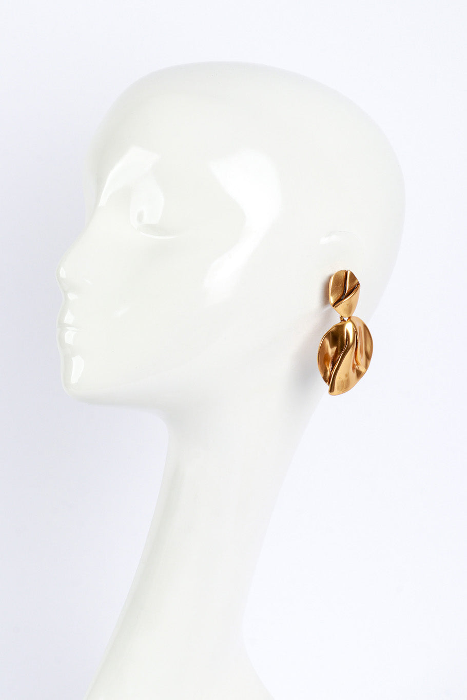 Vintage Oscar de la Renta Organic Petal Drop Earrings worn @RECESS LA