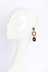 Vintage Oscar de la Renta Morning Star Drop Earrings worn @RECESS LA