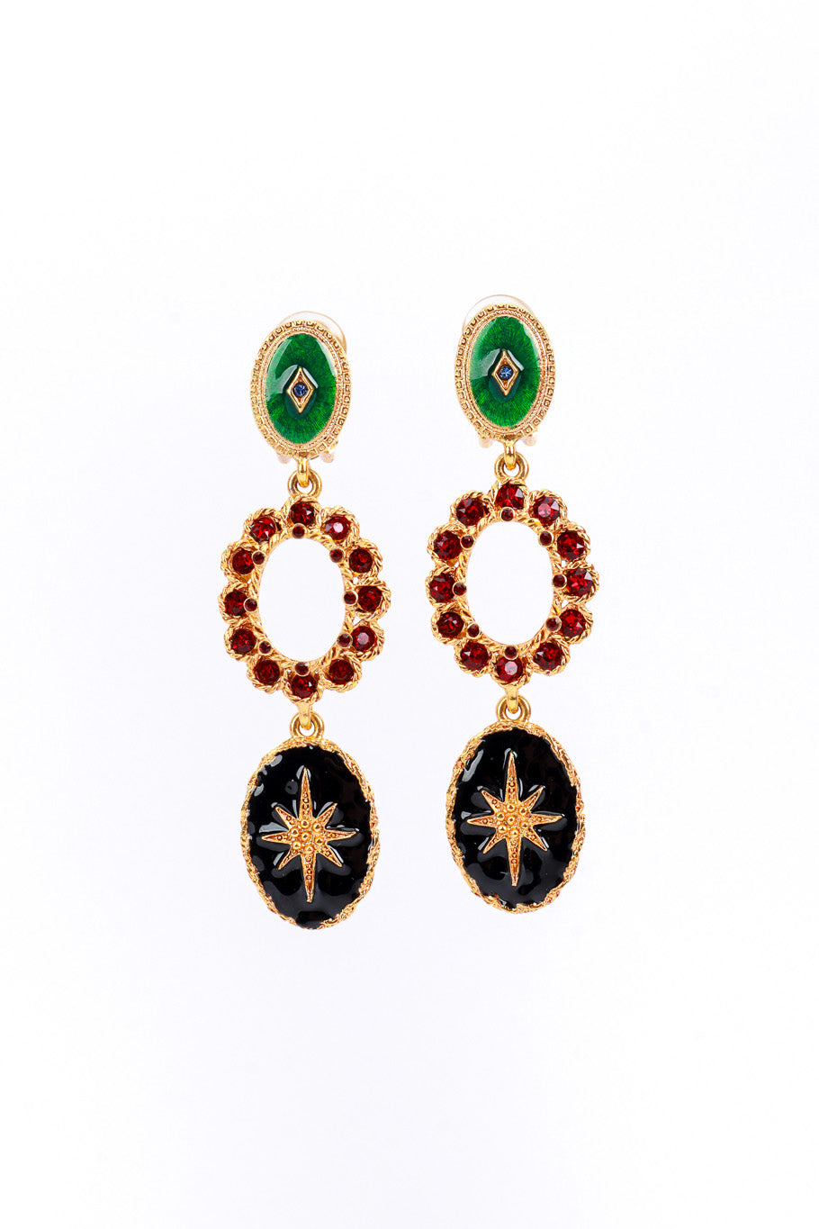 Vintage Oscar de la Renta Morning Star Drop Earrings @RECESS LA