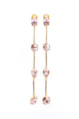 Vintage Oscar de la Renta Rose Shoulder Duster Bar Link Earrings @RECESS LA