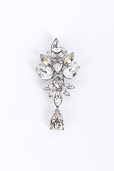 Vintage Oscar de la Renta Crystal Cluster Brooch front @recess la