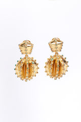 Vintage Oscar de la Renta Peridot Cactus Drop Earrings @RECESS LA