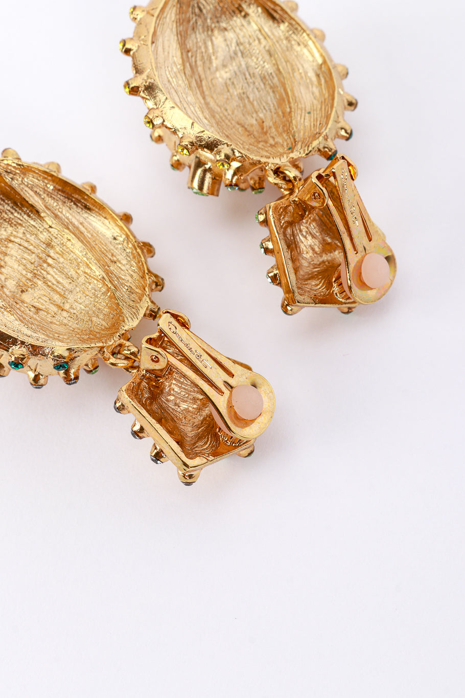 Vintage Oscar de la Renta Peridot Cactus Drop Earrings make @RECESS LA