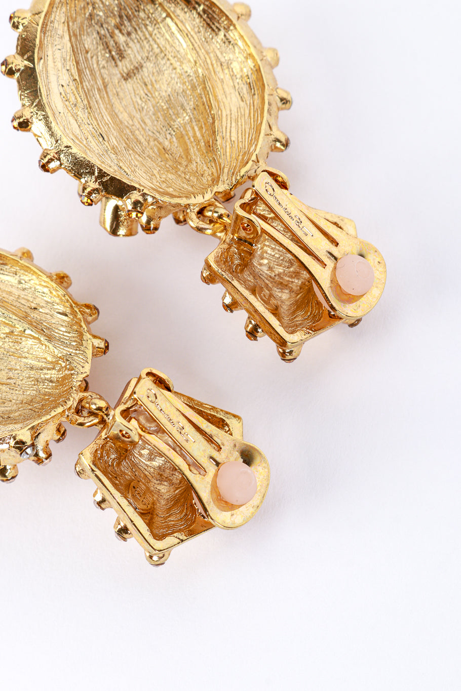 Oscar de la Renta Topaz Cactus Drop Earrings signature @recess la