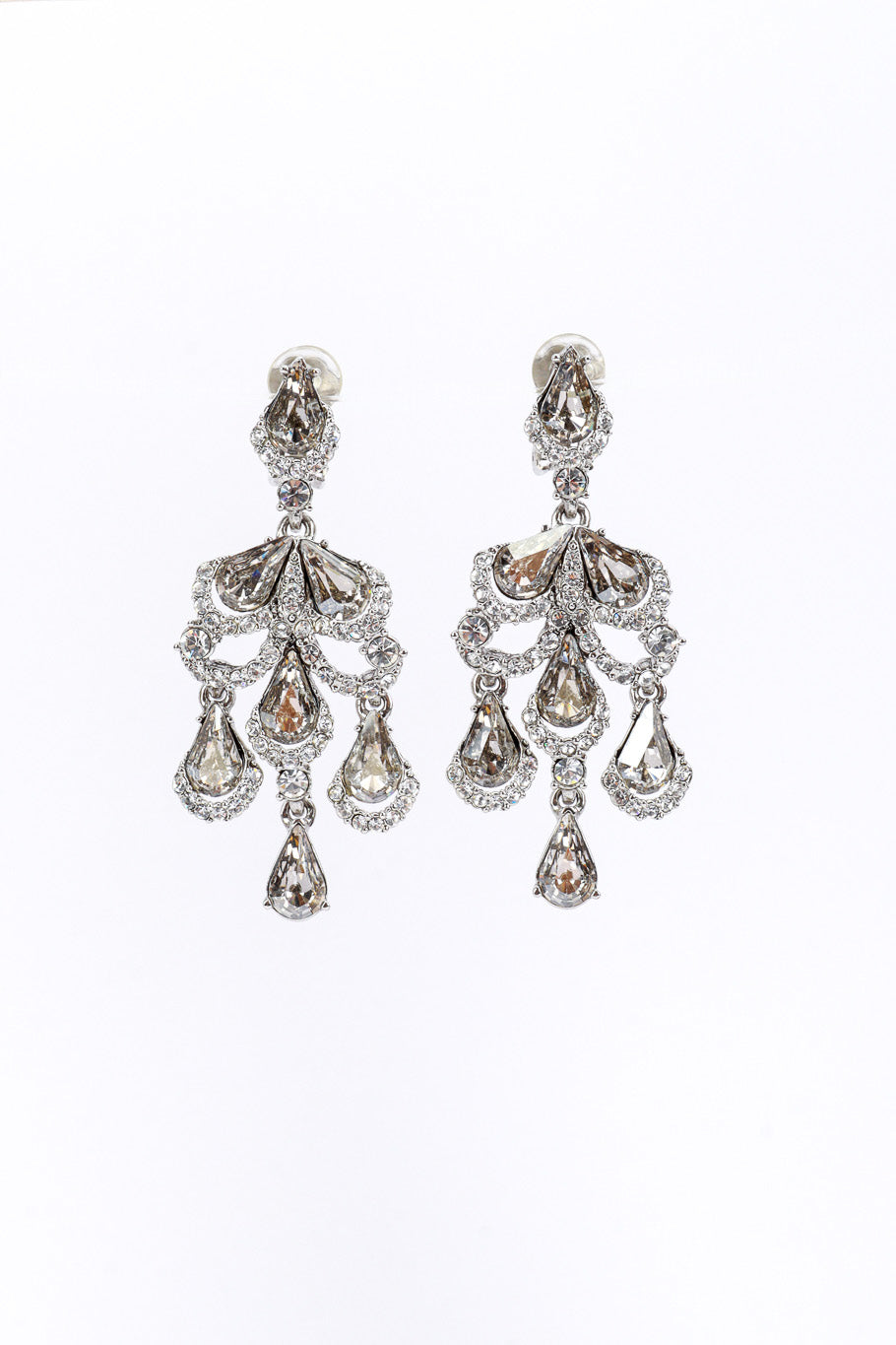 Vintage Oscar de la Renta Teardrop Chandelier Earrings @RECESS LA