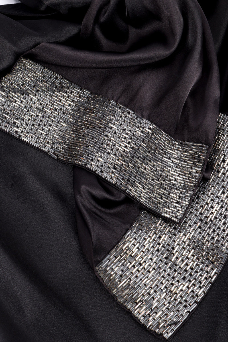 Christian Dior Silk Beaded Halter Dress beadwork closeup @recessla