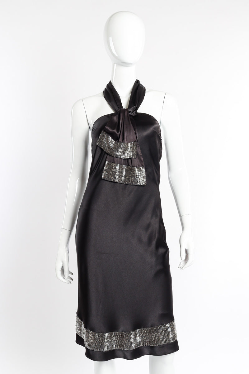 Christian Dior Silk Beaded Halter Dress Recess Christian Dior Silk Beaded Halter Dress Recess