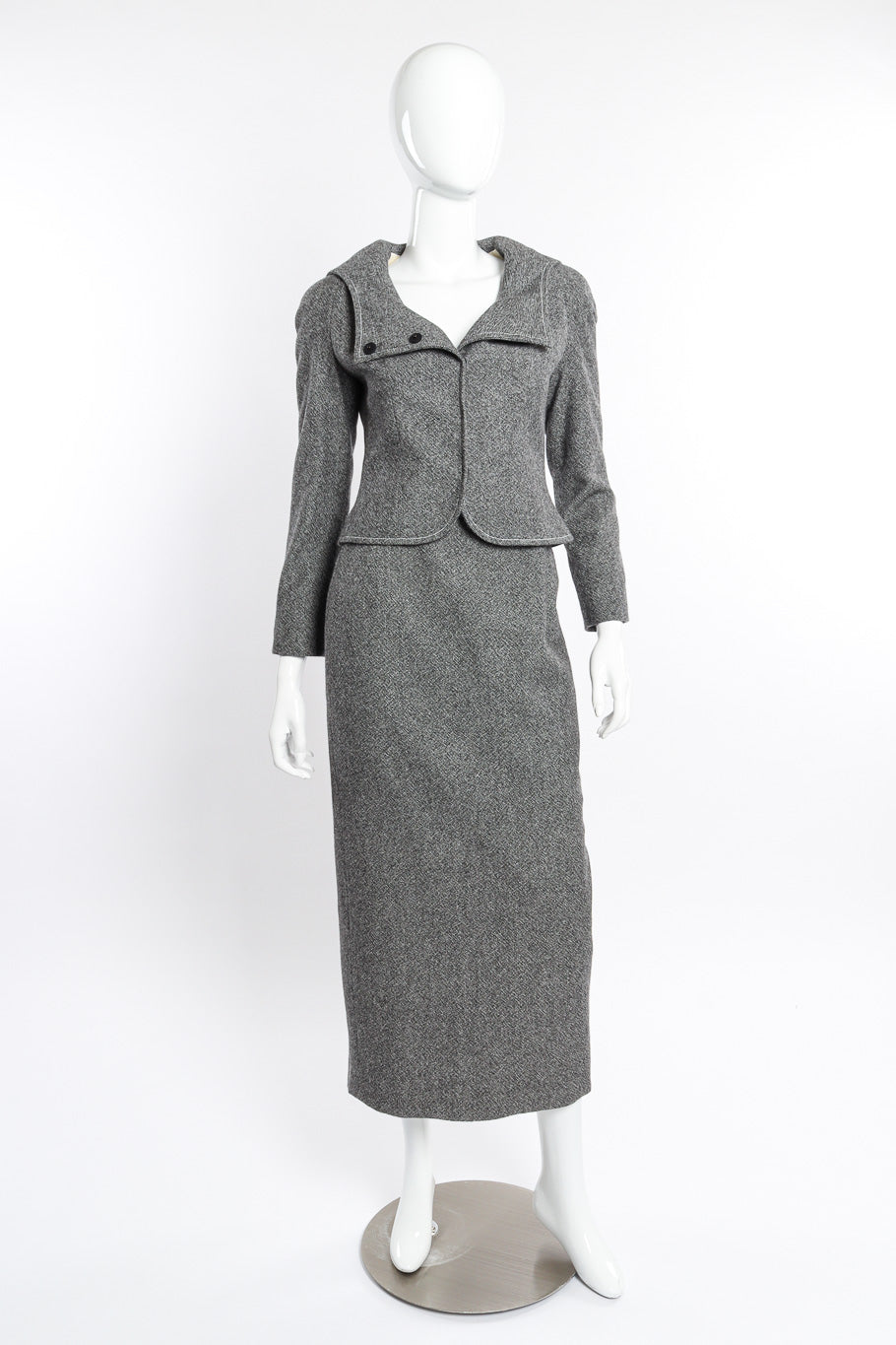 Wool Jacket & Wrap Skirt Suit by Christian Dior on mannequin @recessla