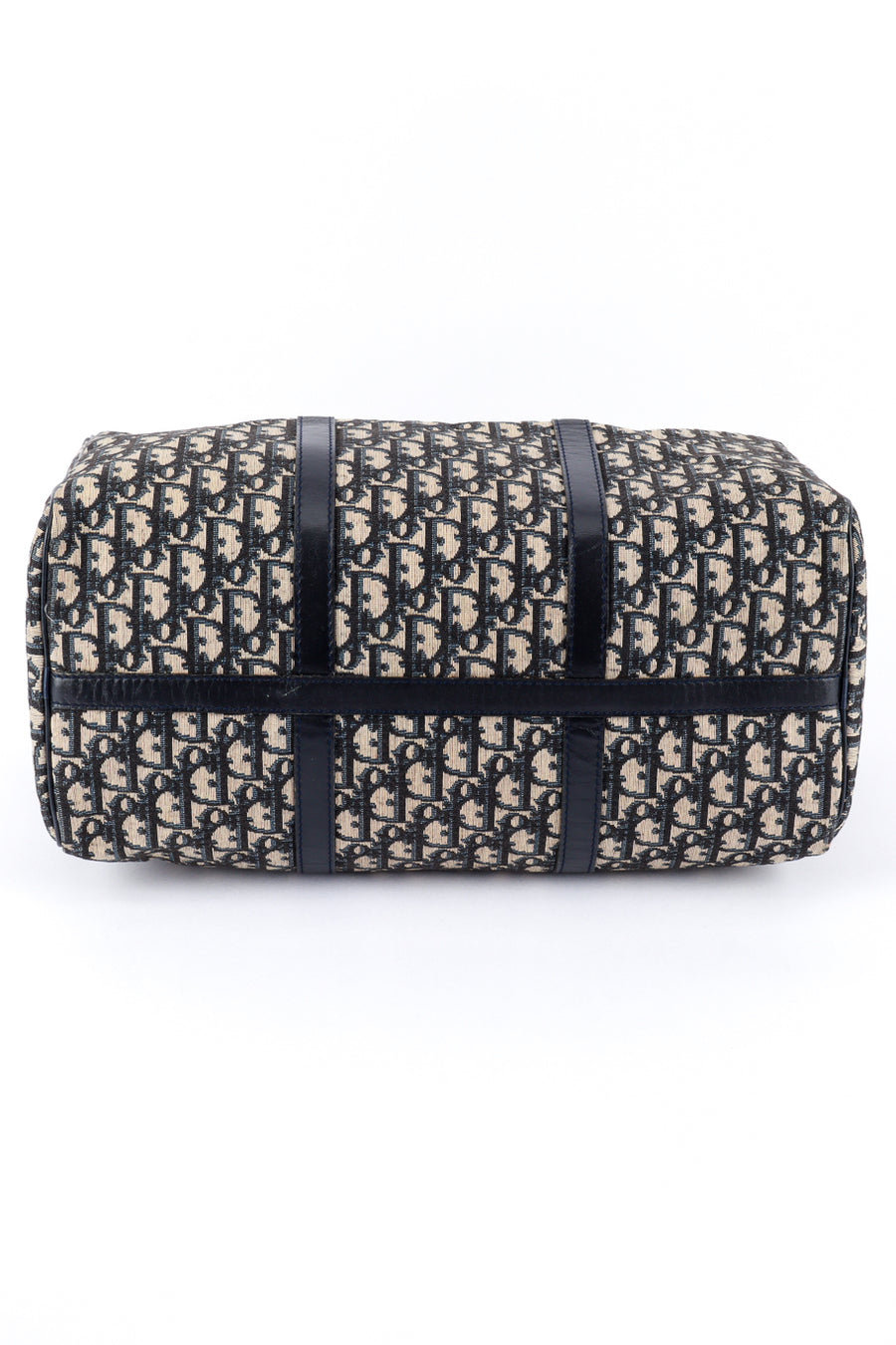 Vintage Christian Dior Navy Monogram Trotter Boston Bag – Recess