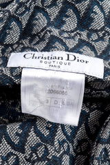 Christian Dior 2000 S/S Denim Monogram Halter Dress label @recess la