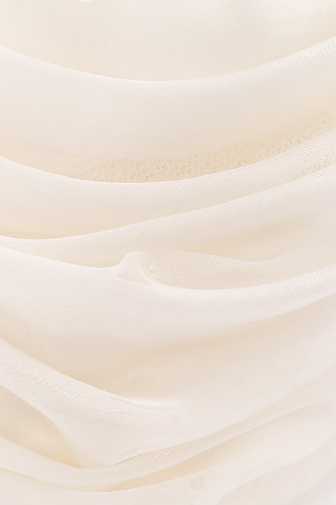Vintage Christian Dior Organza Flower Chapeaux Hat fabric detail @recessla