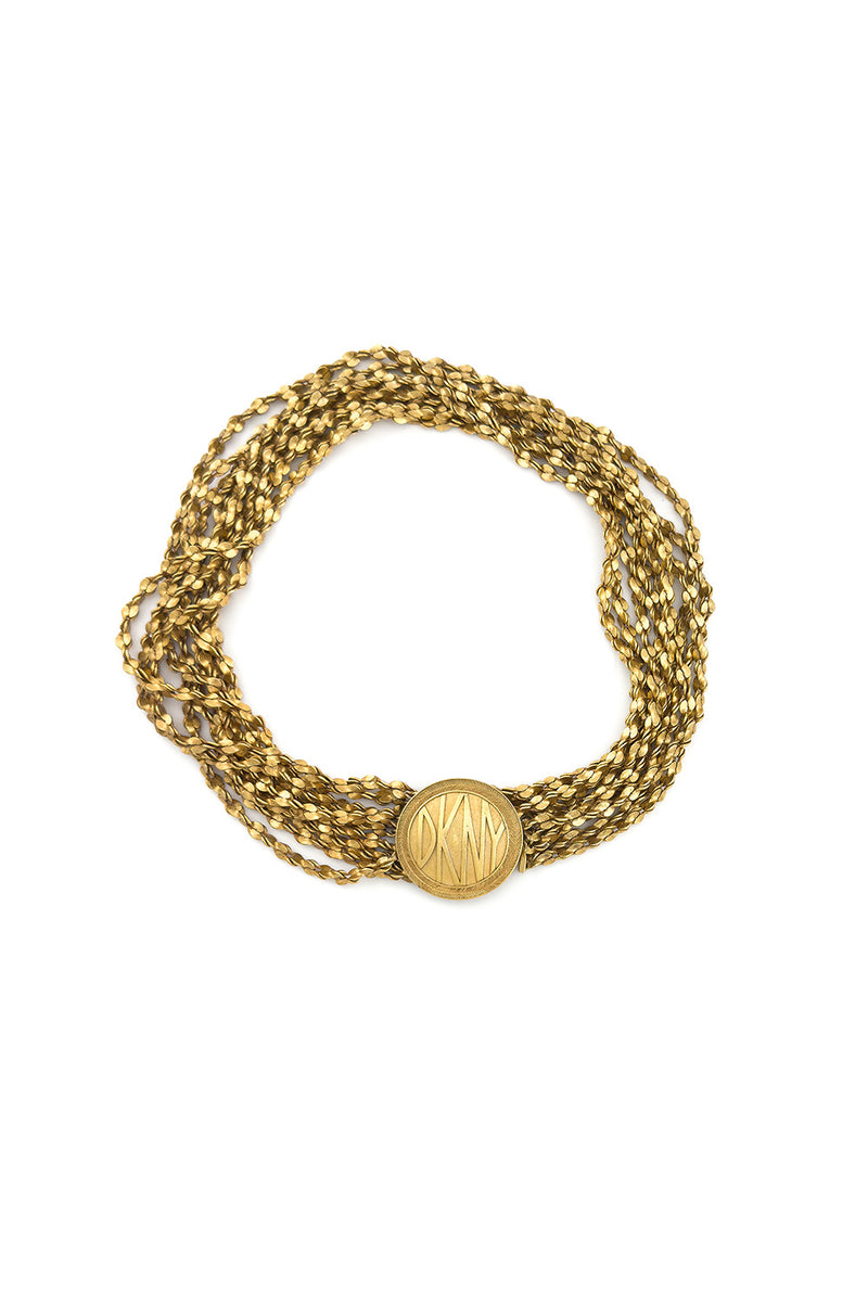 Vintage DKNY 9-Strand Tinsel Chain Necklace @recess la