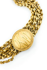 Vintage DKNY 9-Strand Tinsel Chain Necklace logo detail @recess la