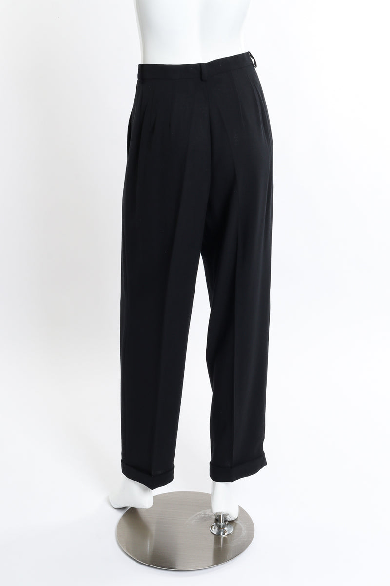 Vintage DKNY Longline Blazer and Pant Suit Set pant back on mannequin @recess la