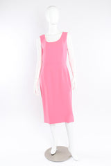 Sleeveless pencil dress by Dolce & Gabbana on mannequin front full @recessla