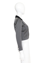 Satin blazer by Valentino on mannequin side @ Recess LA 